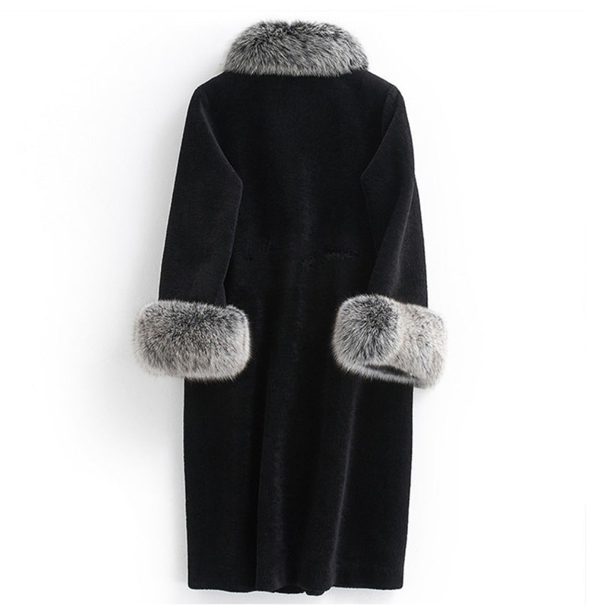 Whole Mink Faux Fur Long Coat | Elegant Winter Fashion