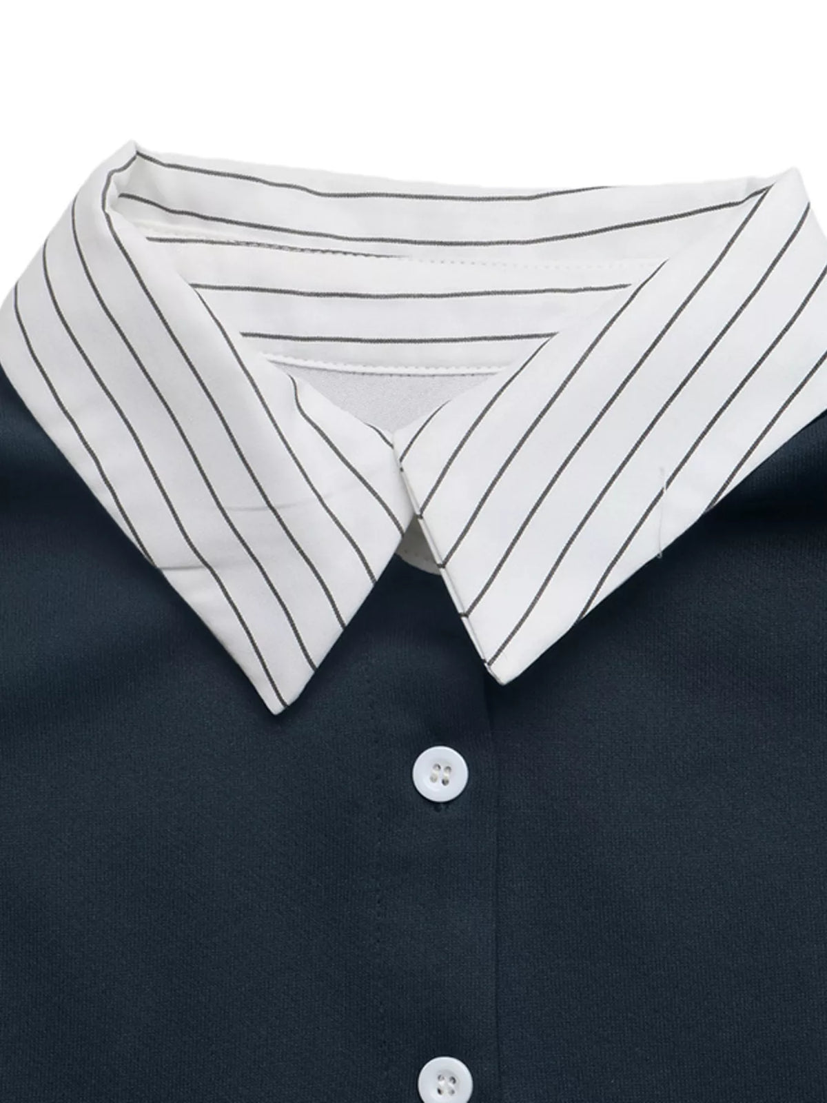 Button Detail Dropped Shoulder Sweatshirt | Hallebeauty