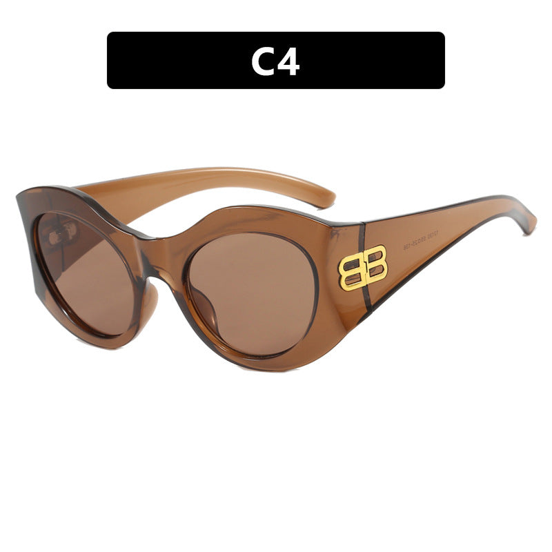 Vintage Square Cat Eye Sunglasses