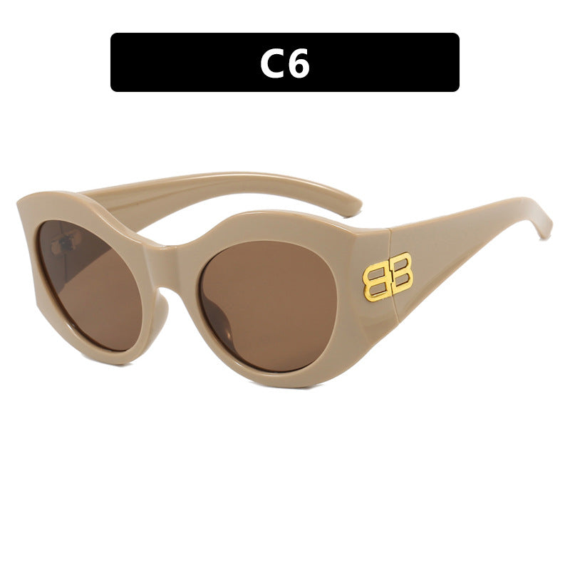 Vintage Square Cat Eye Sunglasses