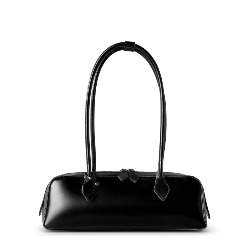 Vintage Leather Shoulder Bag – Women's Retro Purse