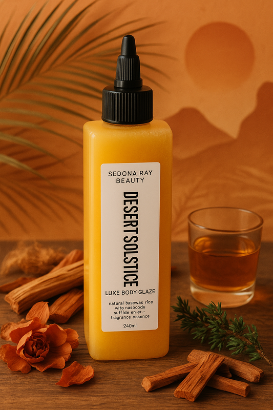 Desert Solstice Body Glaze | Woody Rum Scented Body Oil