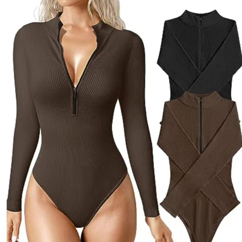 Seamwear Romperless Long Sleeve Jumpsuit | Slimming Shape