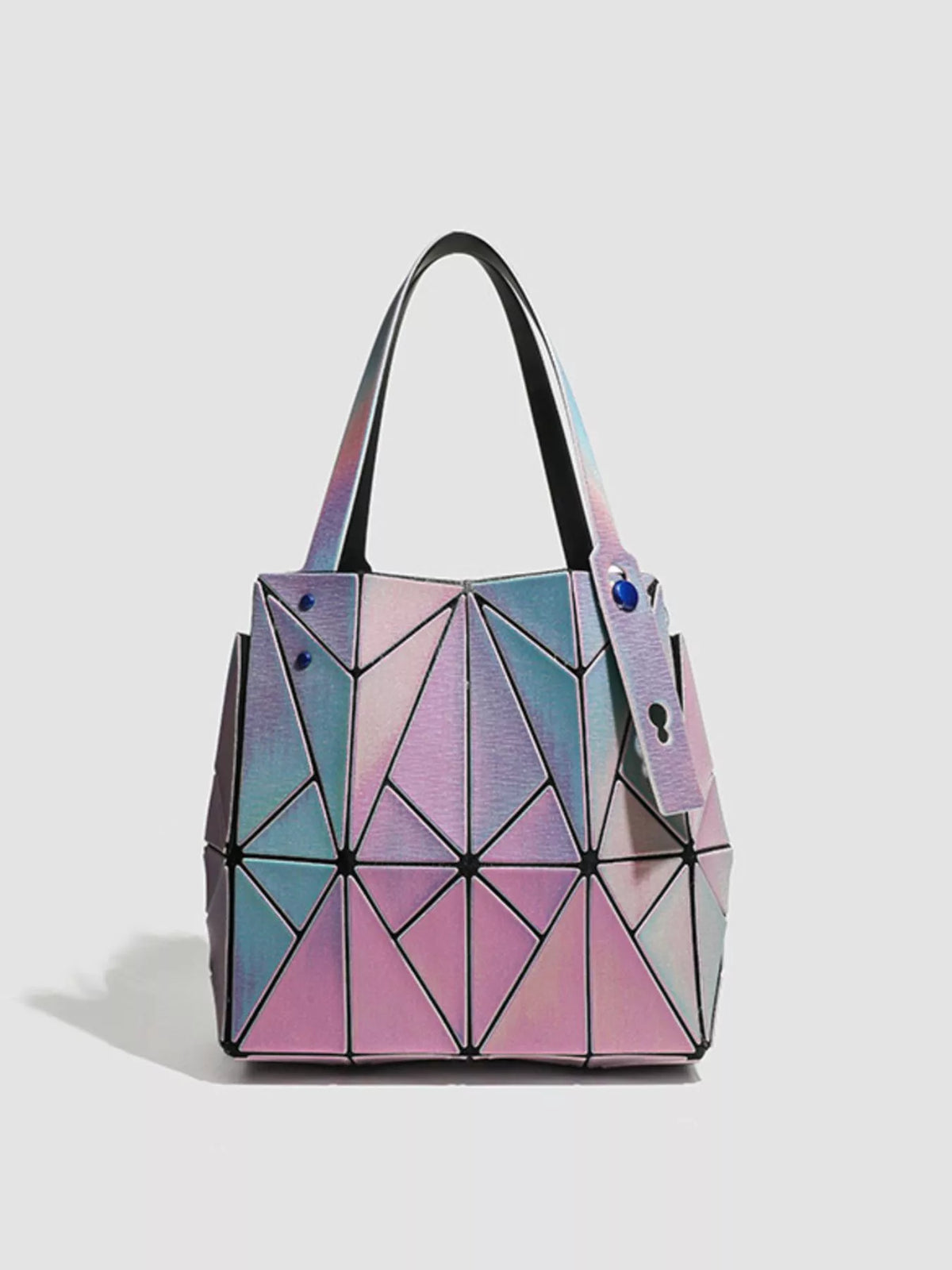 Geometric Iridescent Shoulder Bag | Hallebeauty