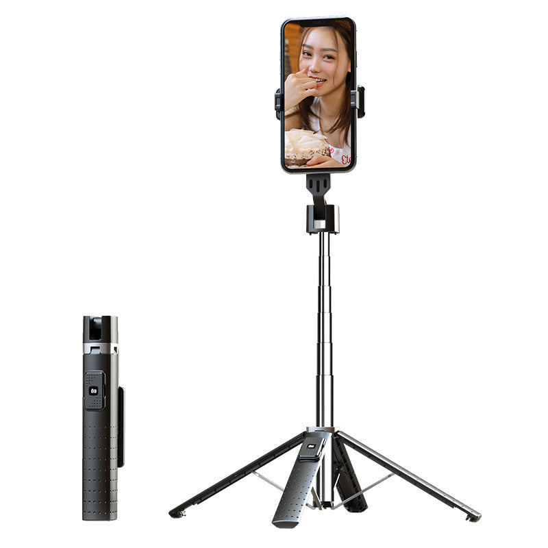 Bluetooth Selfie Stick with Double Fill Light | Quadrupod Stand