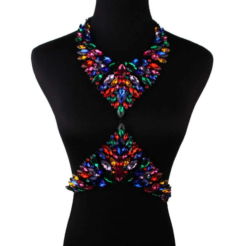 Diamond Sexy Body Chain Necklace - Glamorous Fashion Accessory