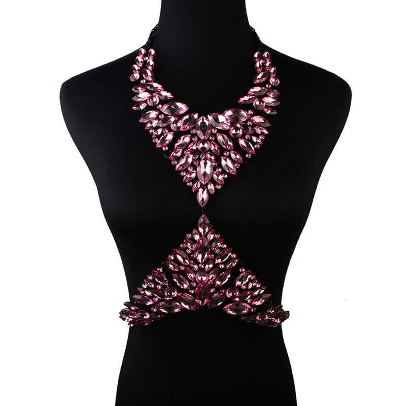 Diamond Sexy Body Chain Necklace - Glamorous Fashion Accessory