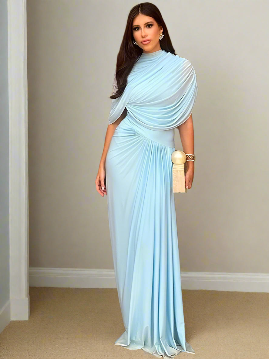 Pleated Maxi Dress - Effortlessly Elegant & Flowy
