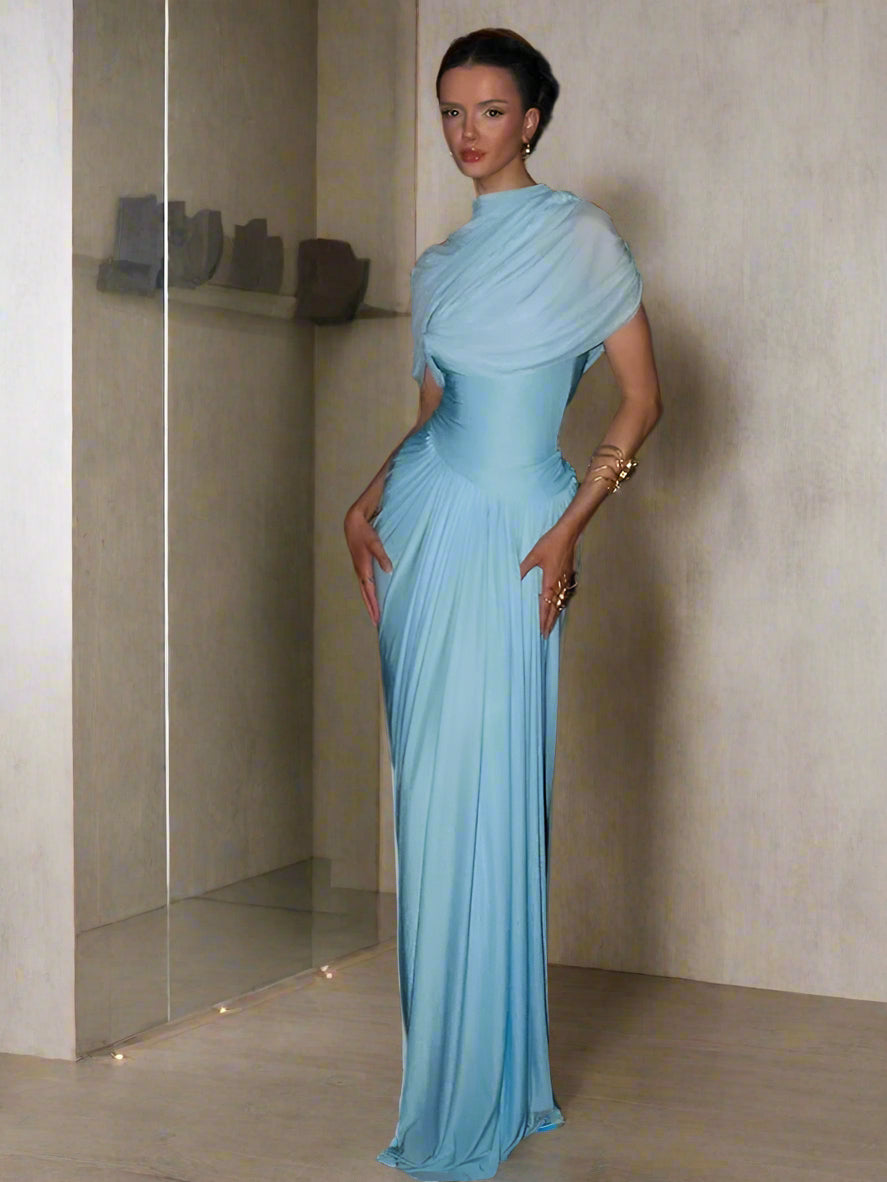 Pleated Maxi Dress - Effortlessly Elegant & Flowy