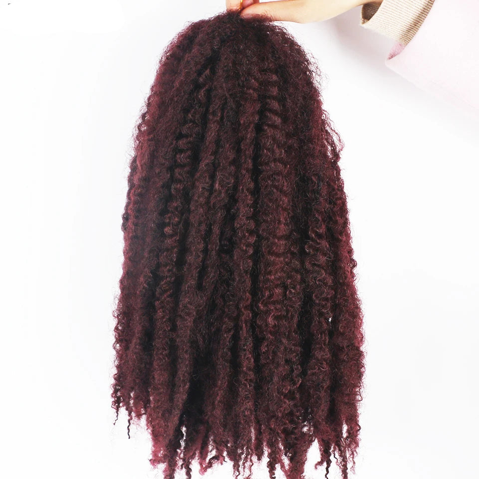 18" Marley Hair Ombre Black Brown Blonde Grey 35