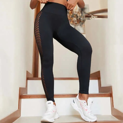Hollow Out Fitness Yoga Leggings for Women