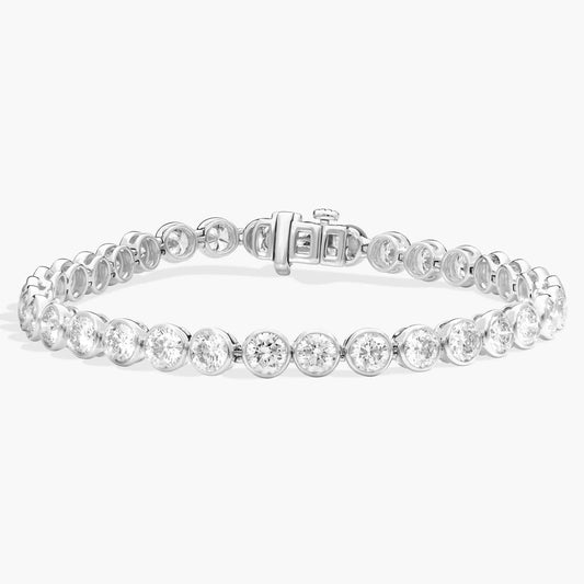 10 CTW Moissanite Tennis Bracelet | 14K Gold Plated 7"