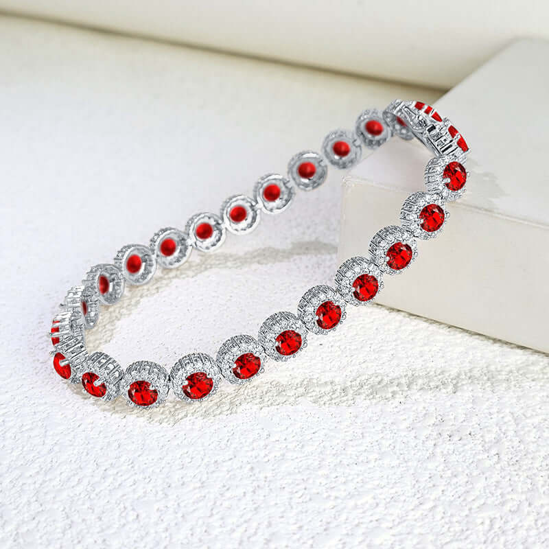 High-End Fashion Bracelet | Single Row Full Rhinestone Zircon