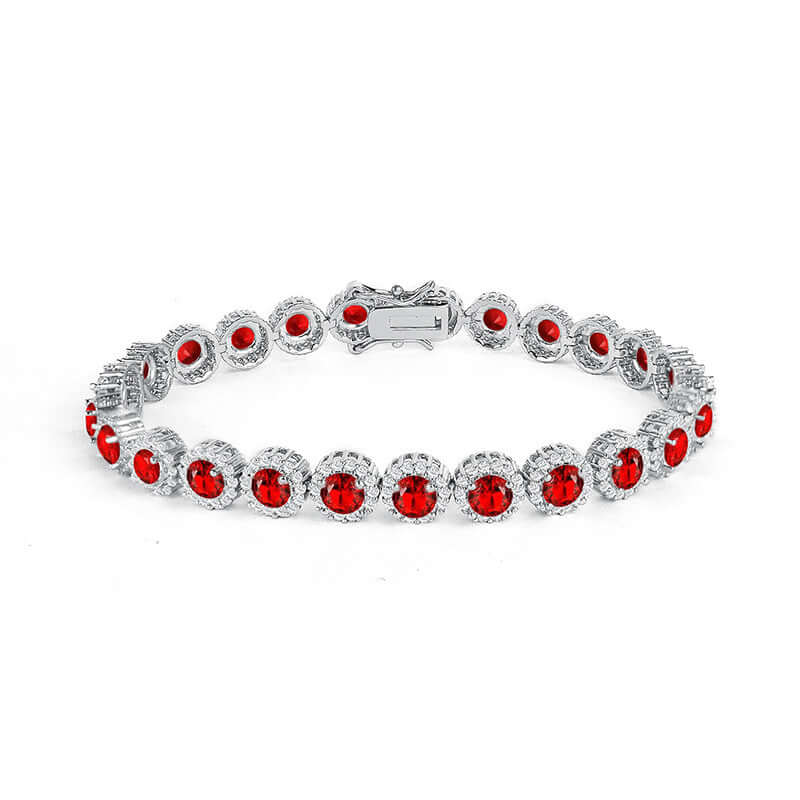 High-End Fashion Bracelet | Single Row Full Rhinestone Zircon