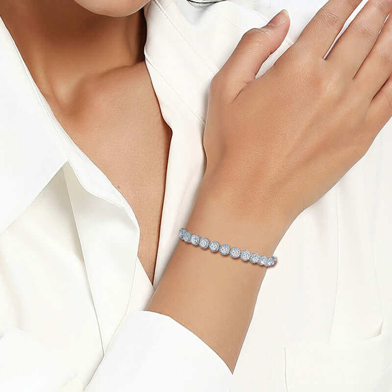 High-End Fashion Bracelet | Single Row Full Rhinestone Zircon