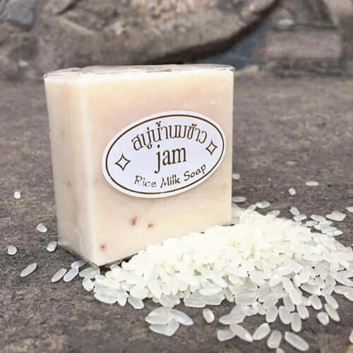 Oil-Control Jasmine Rice Soap Handmade - HalleBeauty
