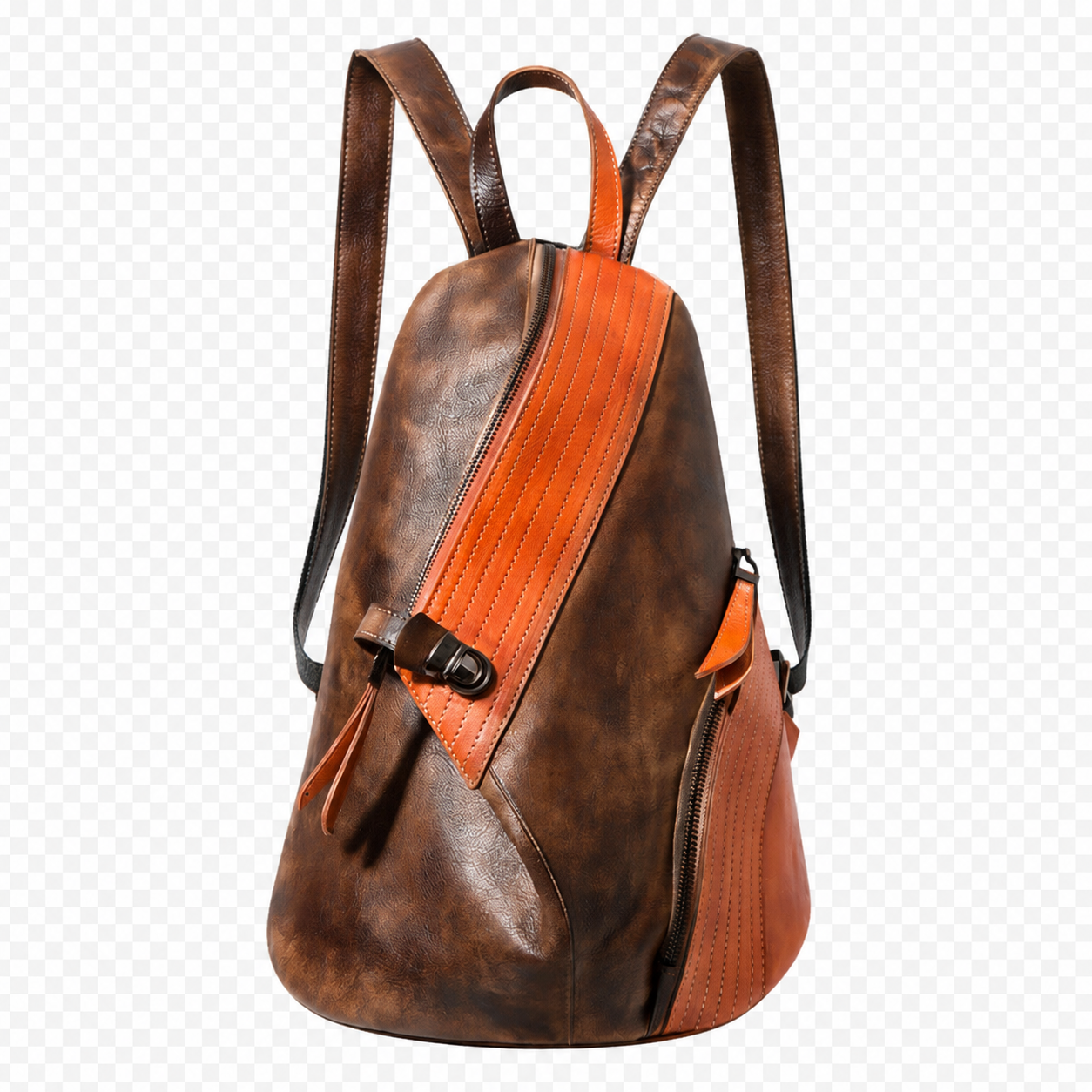 Women's Cowhide Leather Backpack | Hallebeauty