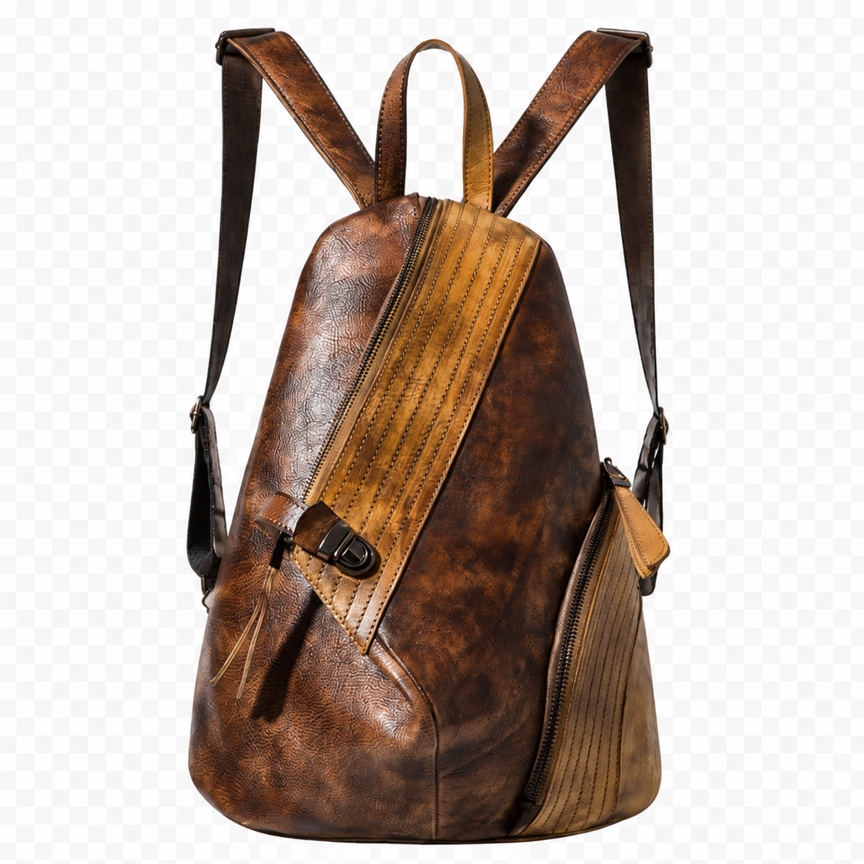 Women's Cowhide Leather Backpack | Hallebeauty
