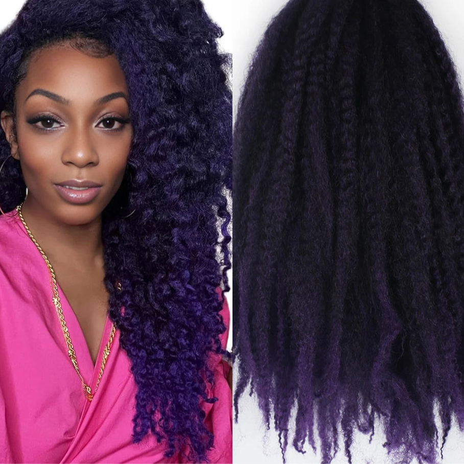 18" Marley Hair Ombre Black Brown Blonde Grey 35