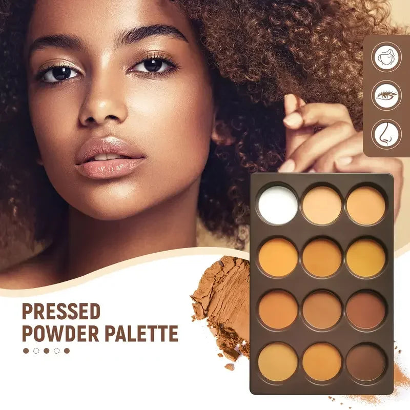 12 Color Matte Bronzer Palette 