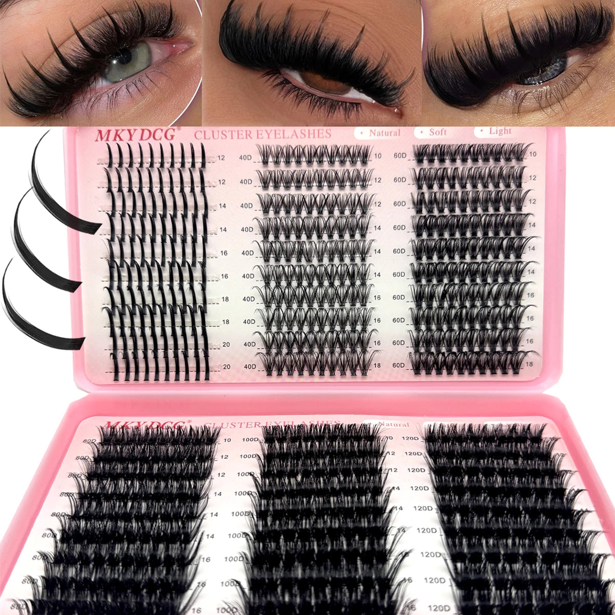 Wispy Lash Clusters – Fluffy Eyelash Extensions