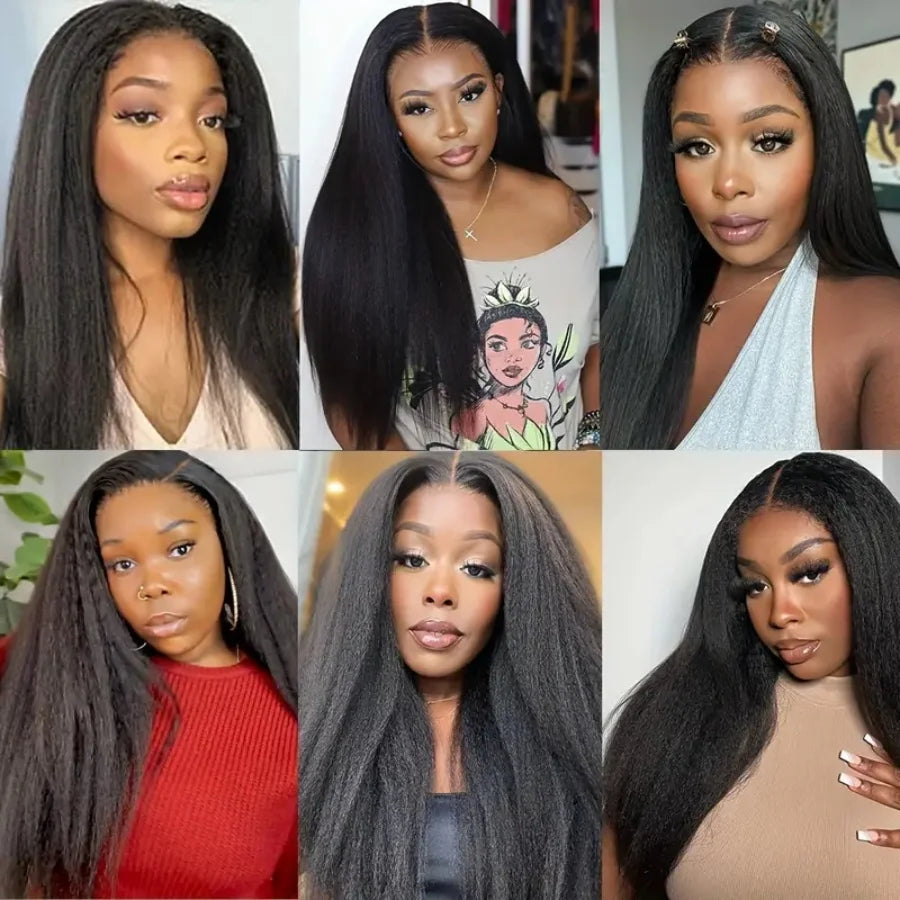 Collage of a woman with different hairstyles