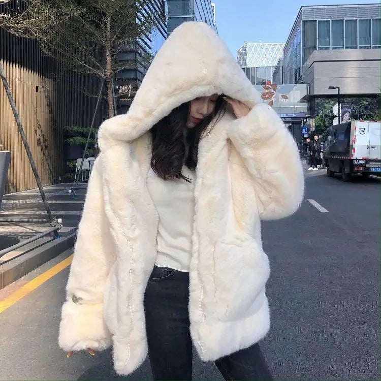 Korean Thickened Mink Velvet Winter Coat