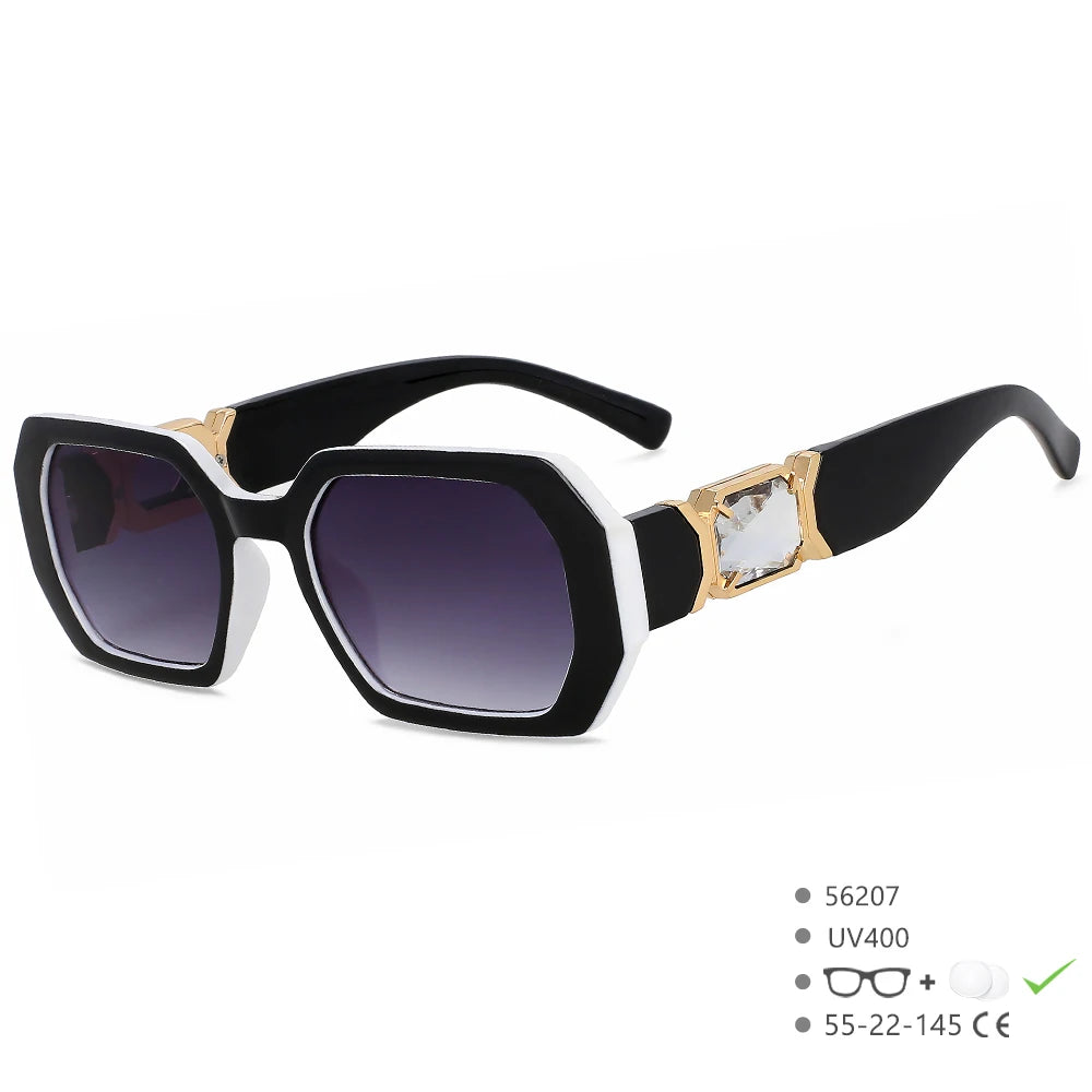 Black sunglasses with decorative elements