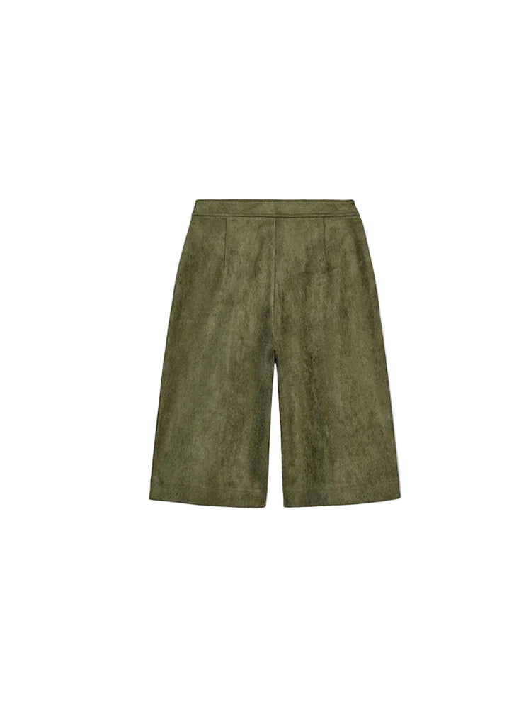 Green wide-leg pants