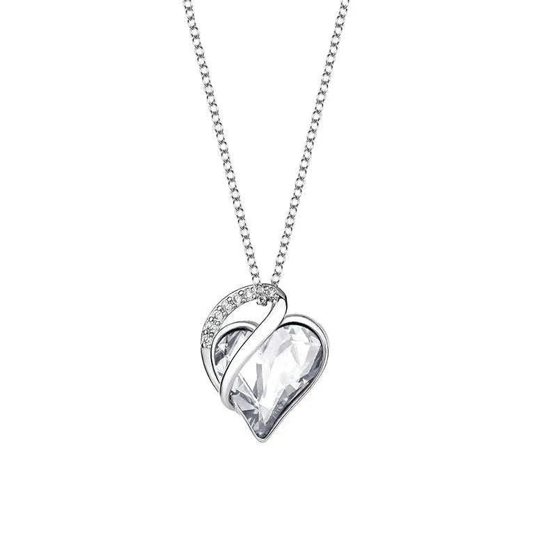 Silver Heart Necklace: Perfect for Valentine's & Mother's Day - HalleBeauty