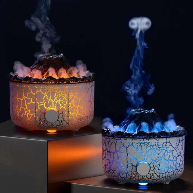 Volcano Jellyfish Aromatherapy Flame Humidifier - HalleBeauty