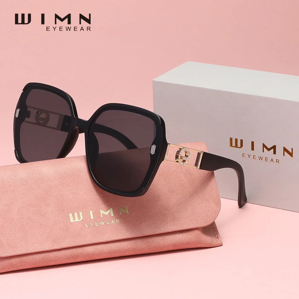 WIMN Women's Vintage Square Sunglasses UV400
