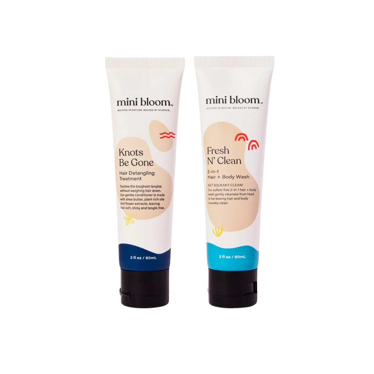 Mini Bath Time Duo Travel Baby Bath Set | TSA-Size | Hallebeauty