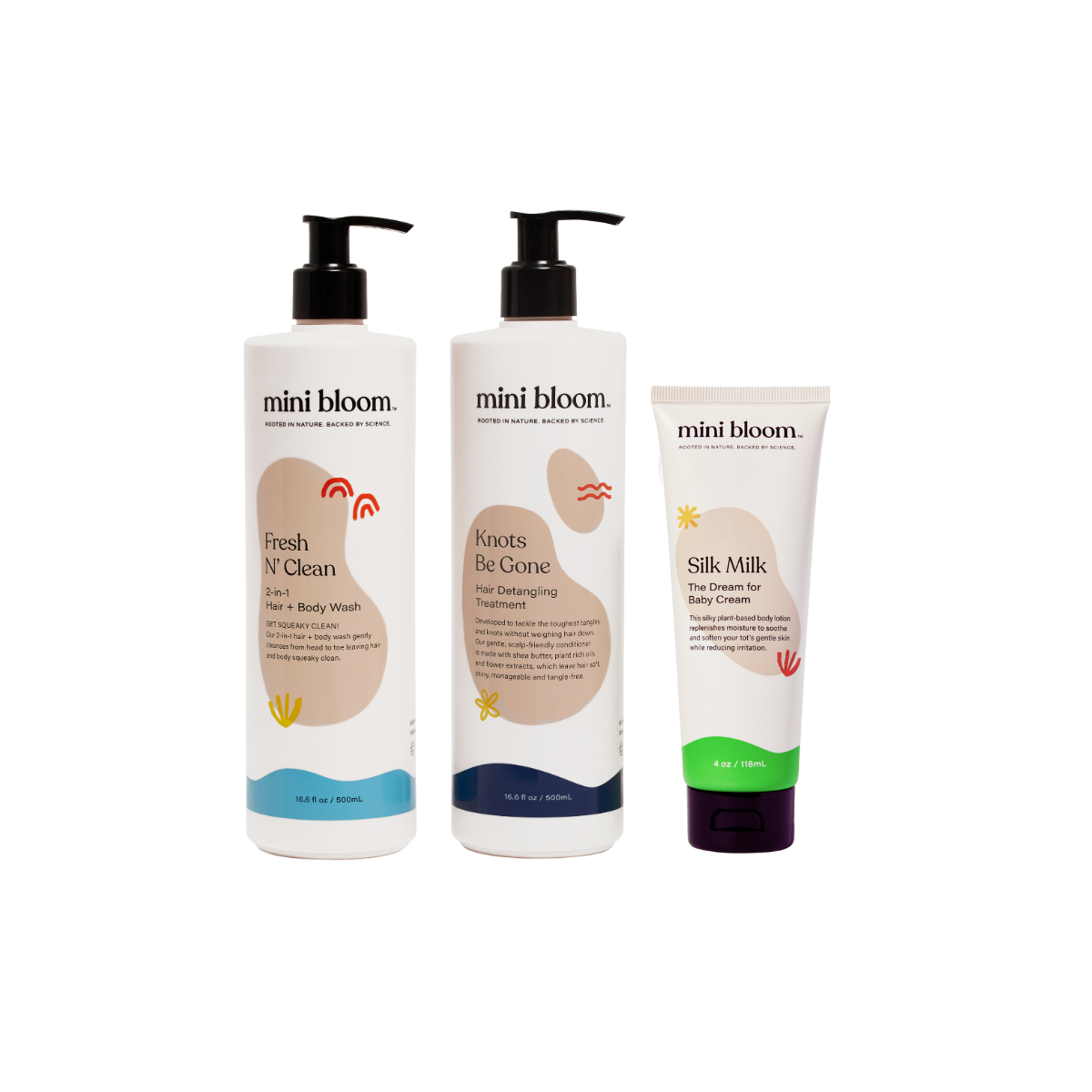 Suds 'N Silk Baby Bath Time Gift Set | 3-Piece | Hallebeauty
