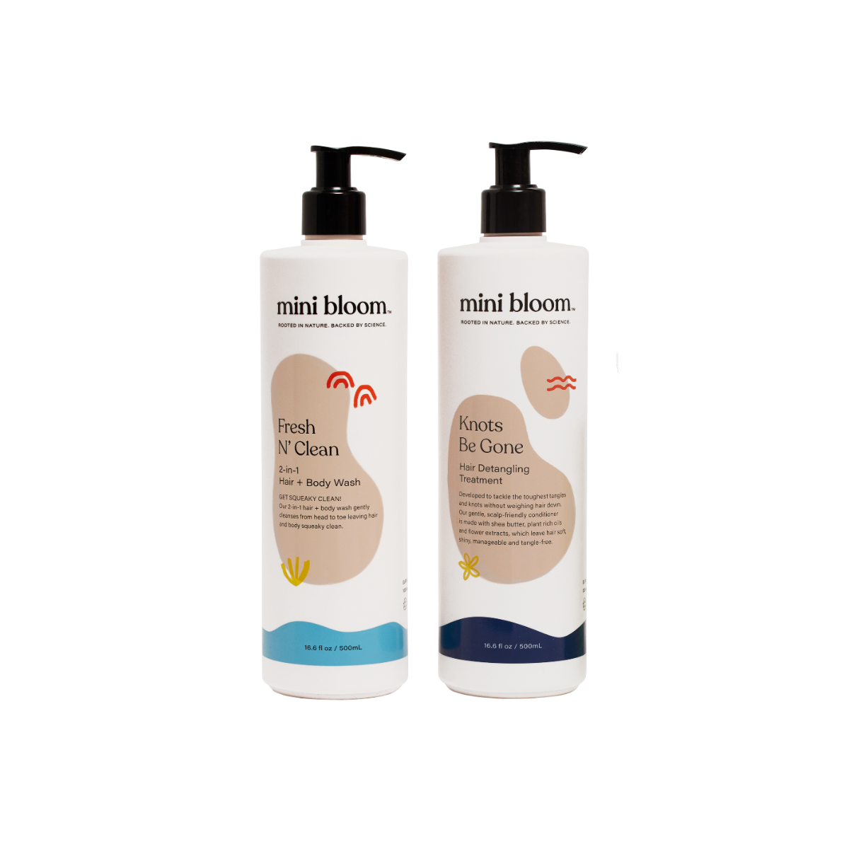 Bath Time Duo Baby Hair & Body Wash Set | 2-Piece | Hallebeauty