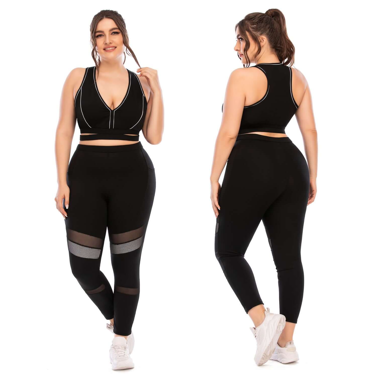 Workout Plus Size Yoga Tight Pants - HalleBeauty