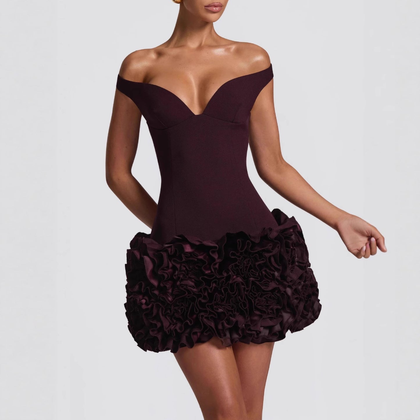 Fitted Strapless Bodycon Mini Dress | Hallebeauty