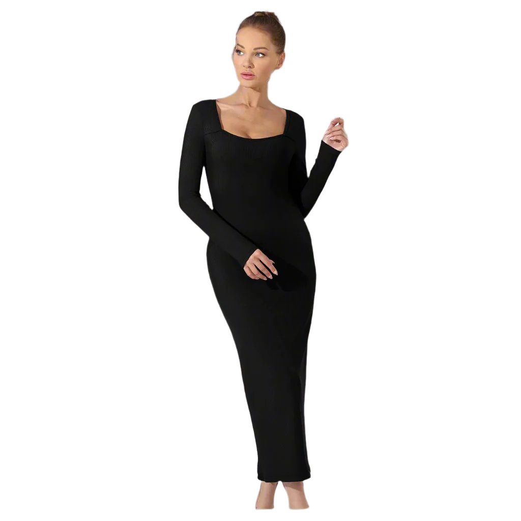 Women's Fashion Solid Color Dress | Elegant & Comfortable