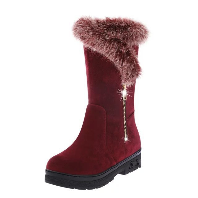 Women’s Flat Platform Snow Boots - Autumn & Winter Footwear