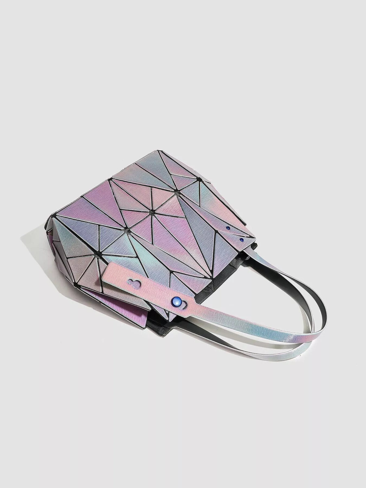 Geometric Iridescent Shoulder Bag | Hallebeauty
