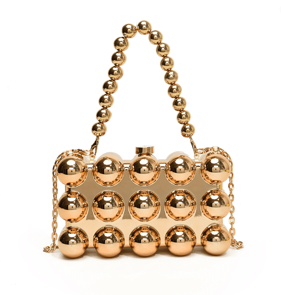 Acrylic Bubble Clutch - Detachable Strap Square Purse - HalleBeauty