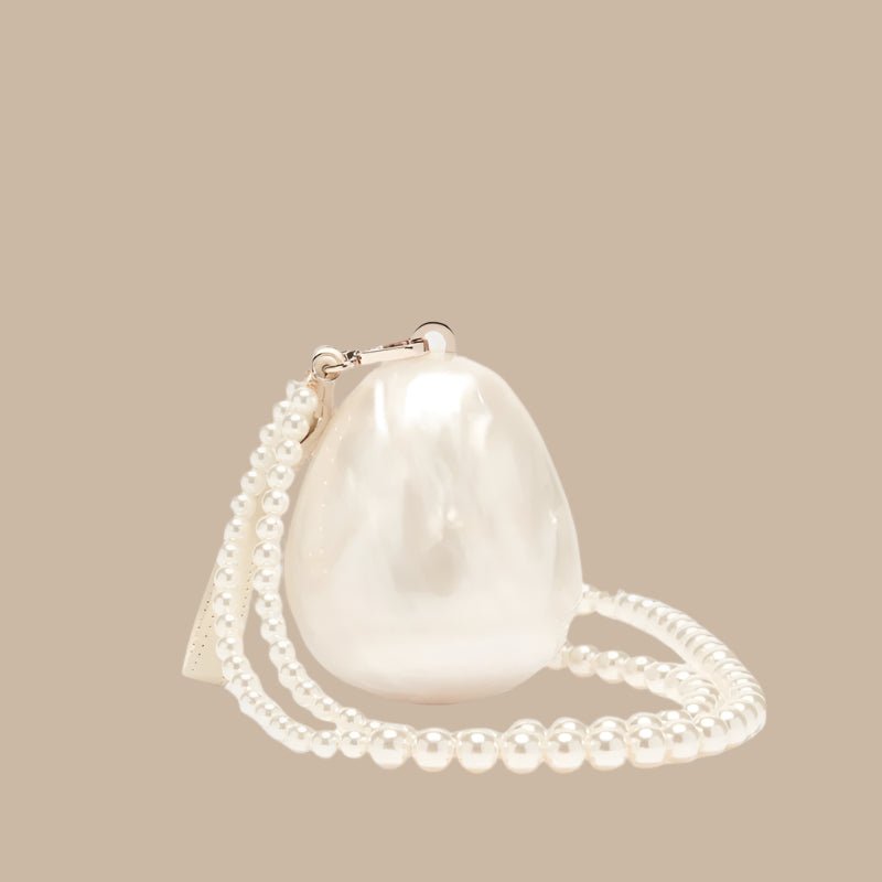 Acrylic Pearl Evening Clutch Bag – Wedding, Prom & Party Essential - HalleBeauty