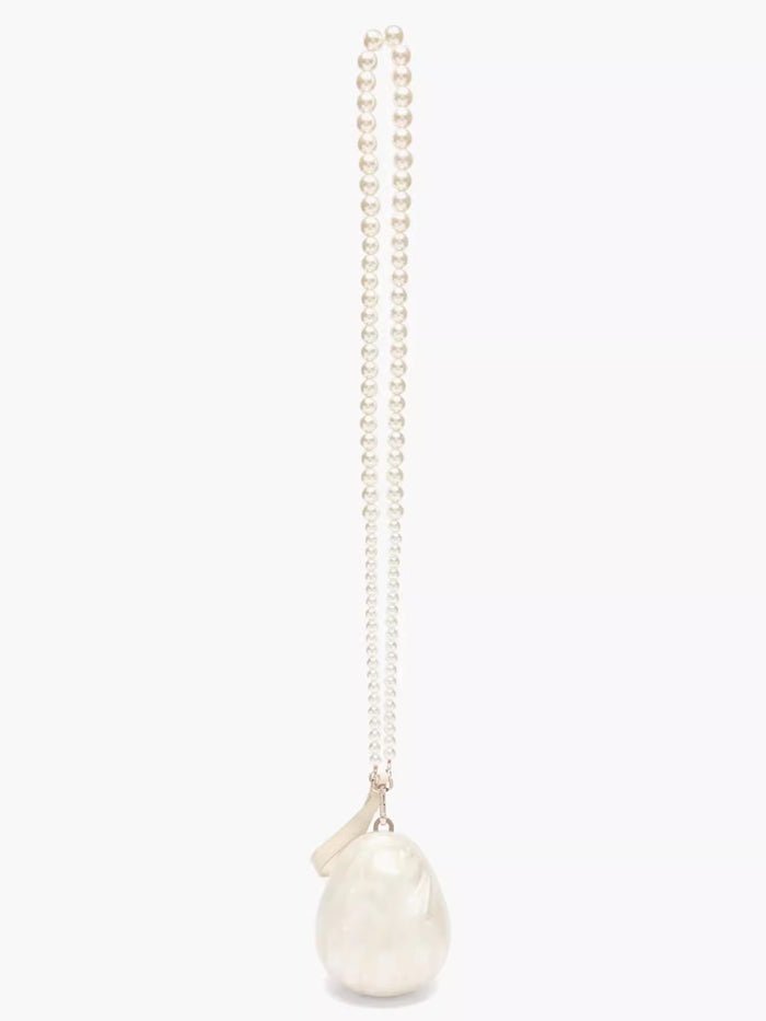 Acrylic Pearl Evening Clutch Bag – Wedding, Prom & Party Essential - HalleBeauty
