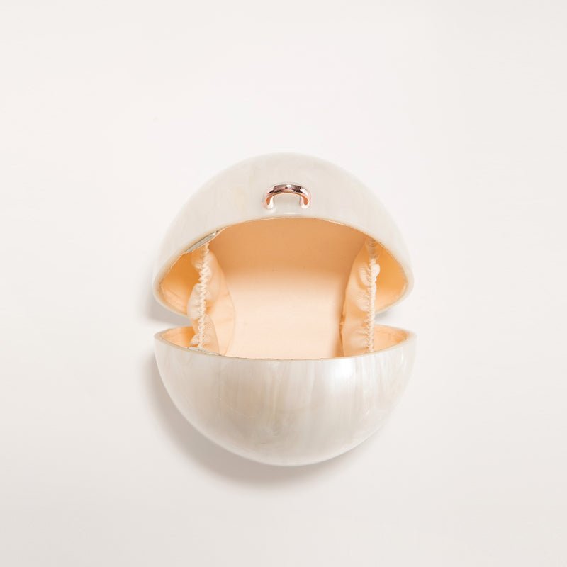 Acrylic Pearl Evening Clutch Bag – Wedding, Prom & Party Essential - HalleBeauty