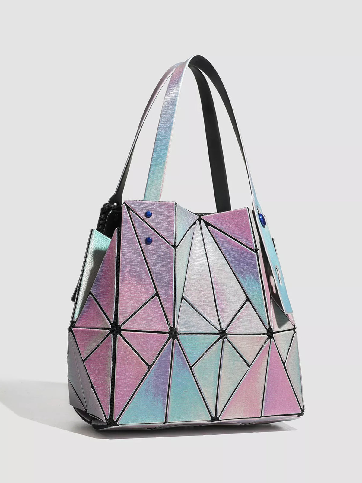 Geometric Iridescent Shoulder Bag | Hallebeauty