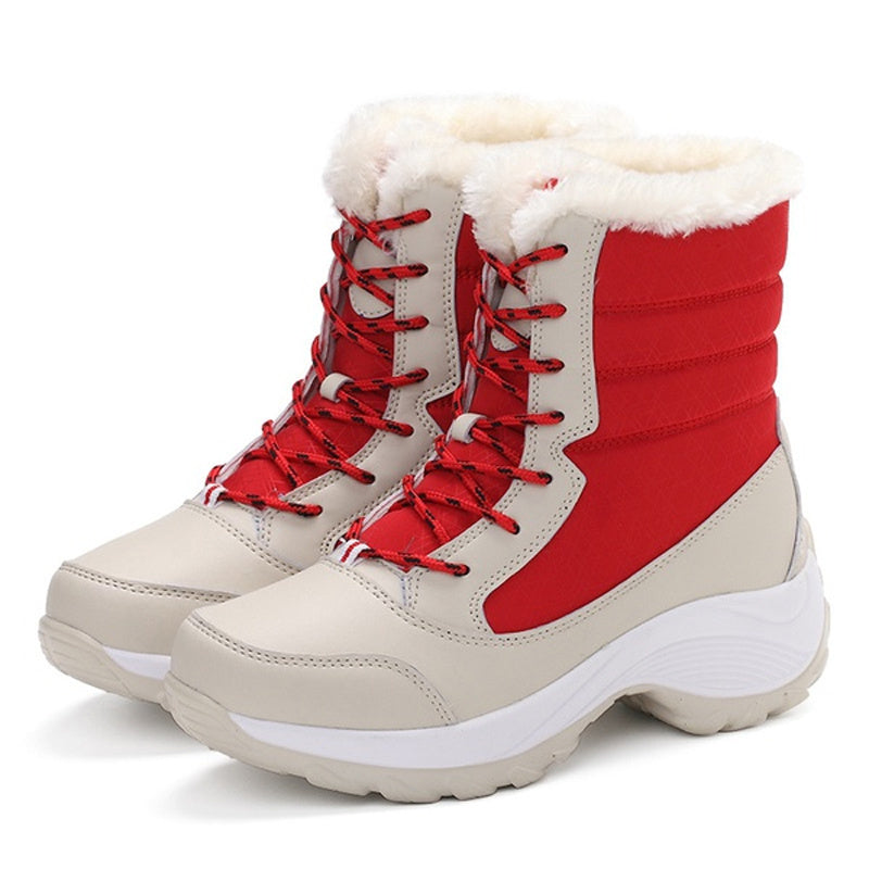 Women’s Plush Warm Ankle Snow Boots - Winter Shoes