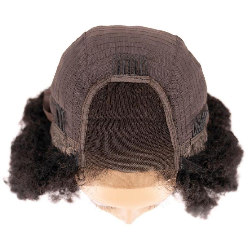 Afro Kinky 4x4 Transparent Closure Wig - HalleBeauty