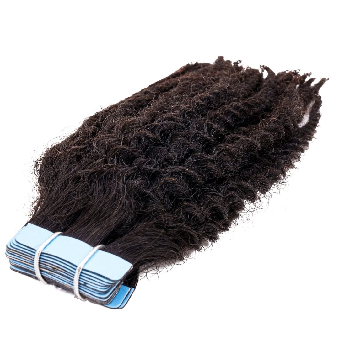 Kinky Curly Tape-In Extensions| Human Hair- HalleBeauty