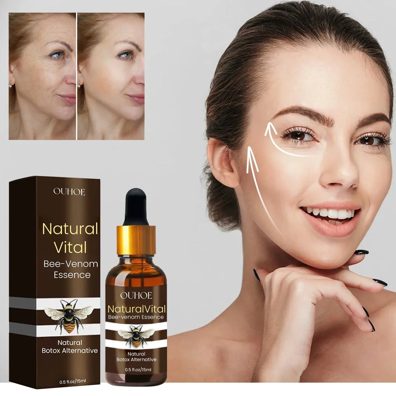 Anti - Wrinkle Essence Liquid | Firming & Anti - Aging Solution - HalleBeauty