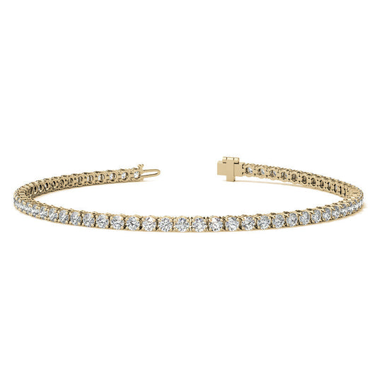 Lab Grown Diamond Tennis Bracelet 3.5 CTW | Hallebeauty